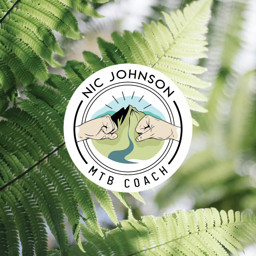 Nic Johnson Mountain Bike Coach Logo with ferns