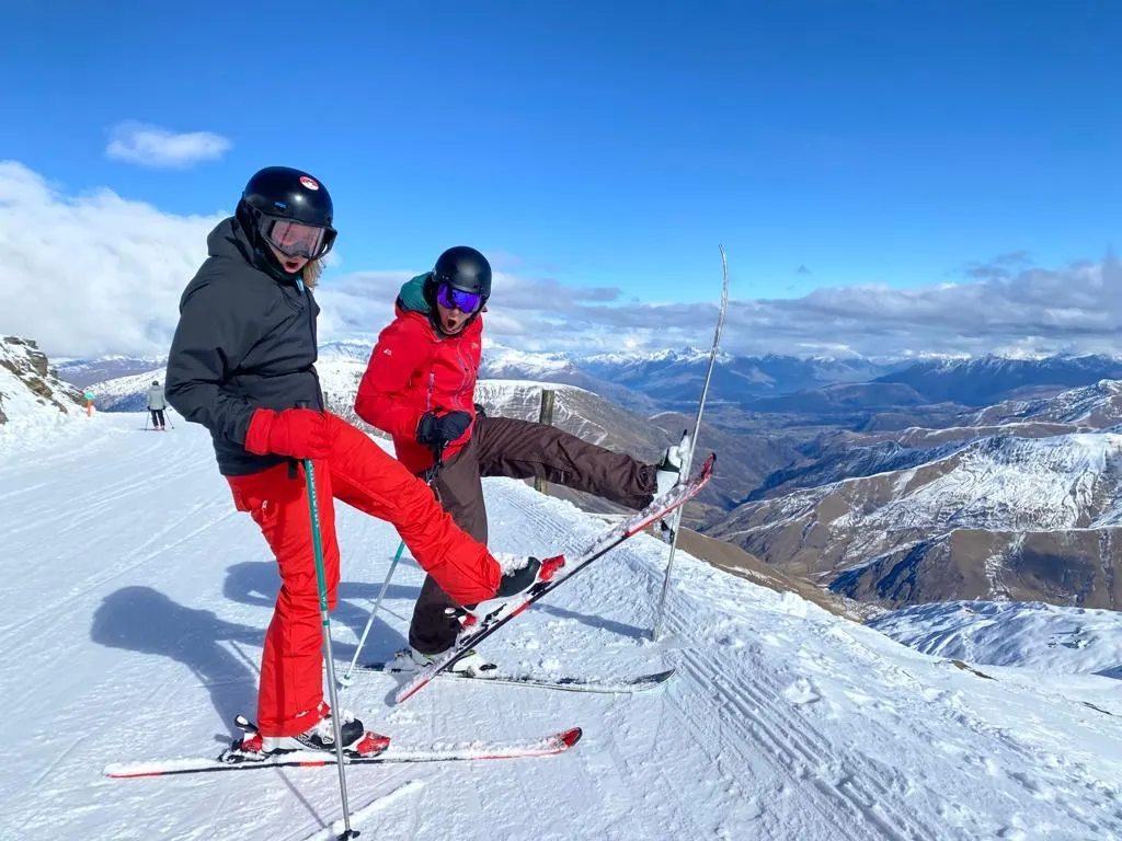 Blog cover photo, Nic and Ash on Skyline, Cardona Ski Field